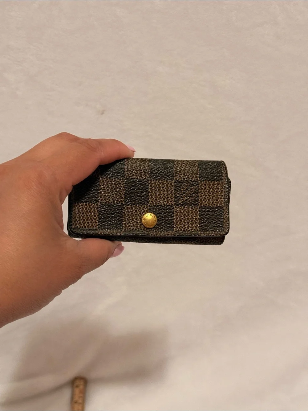 Louis Vuitton Damier Ebene Key Holder TH1309